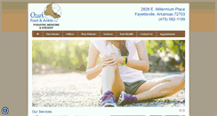 Desktop Screenshot of podiatristinfayetteville-ar.com